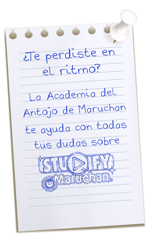 ¿Te perdiste en el ritmo? La Academia del Antojo de Maruchan te ayuda con todas tus dudas sobre Studify.