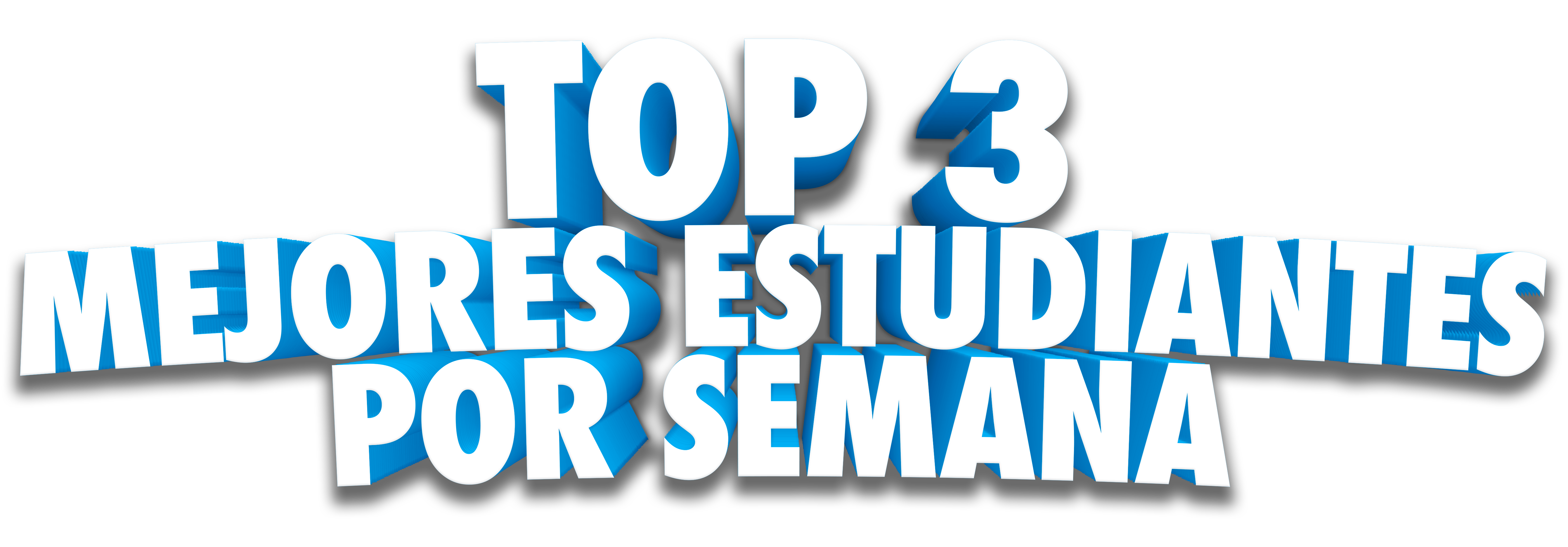 Top 3 mejores estudiantes por semana
