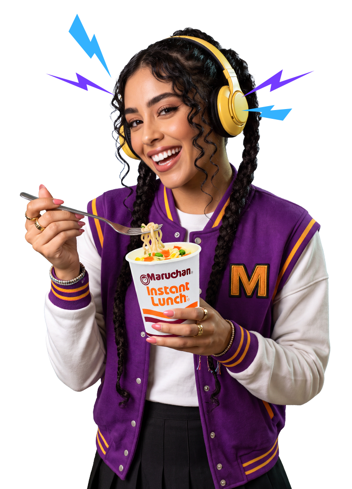 Estudiante Studify con Maruchan